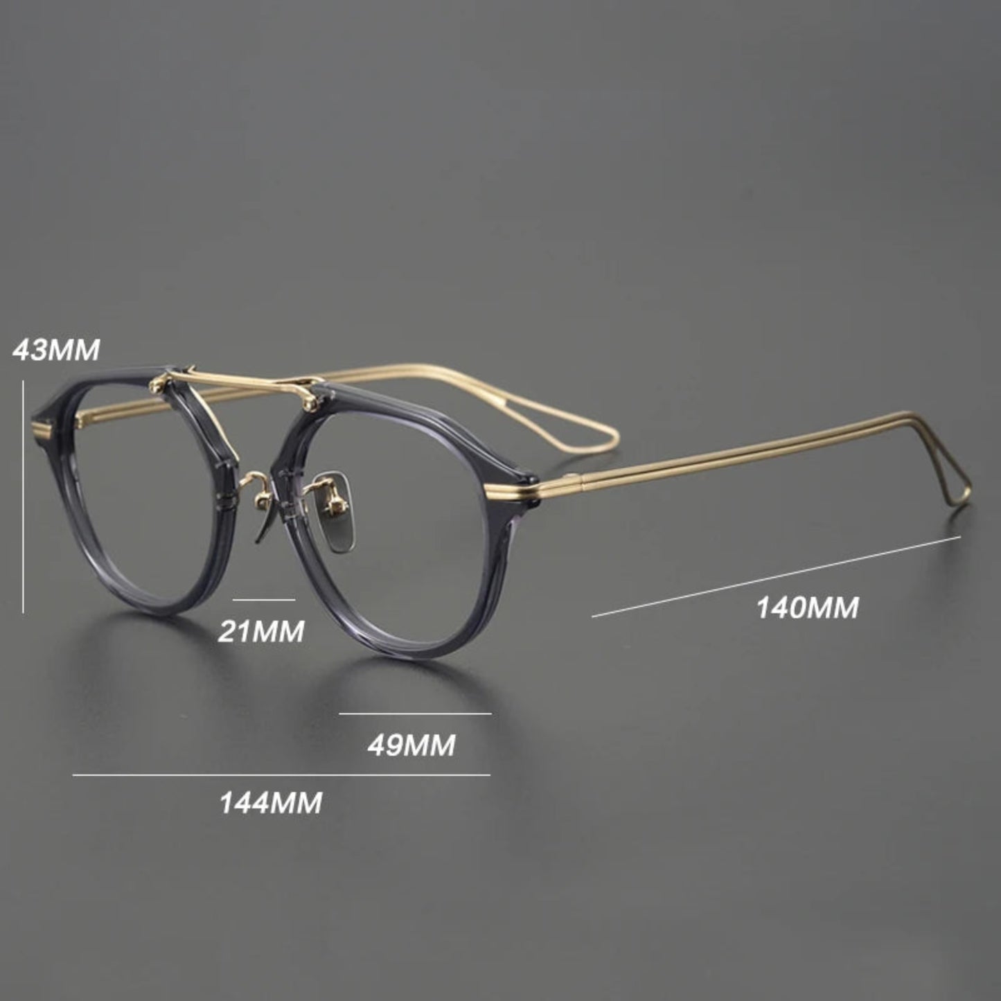 Titanium Acetate Pilot Prescription Eyeglasses