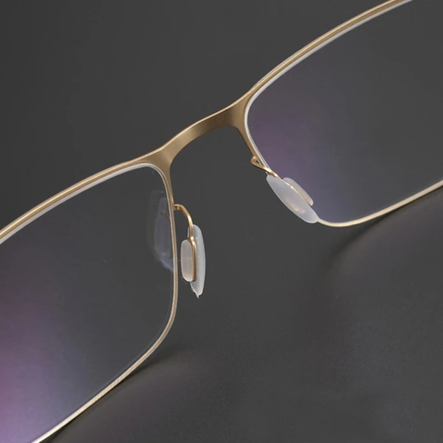 Titanium Screwless Square Prescription Eyeglasses