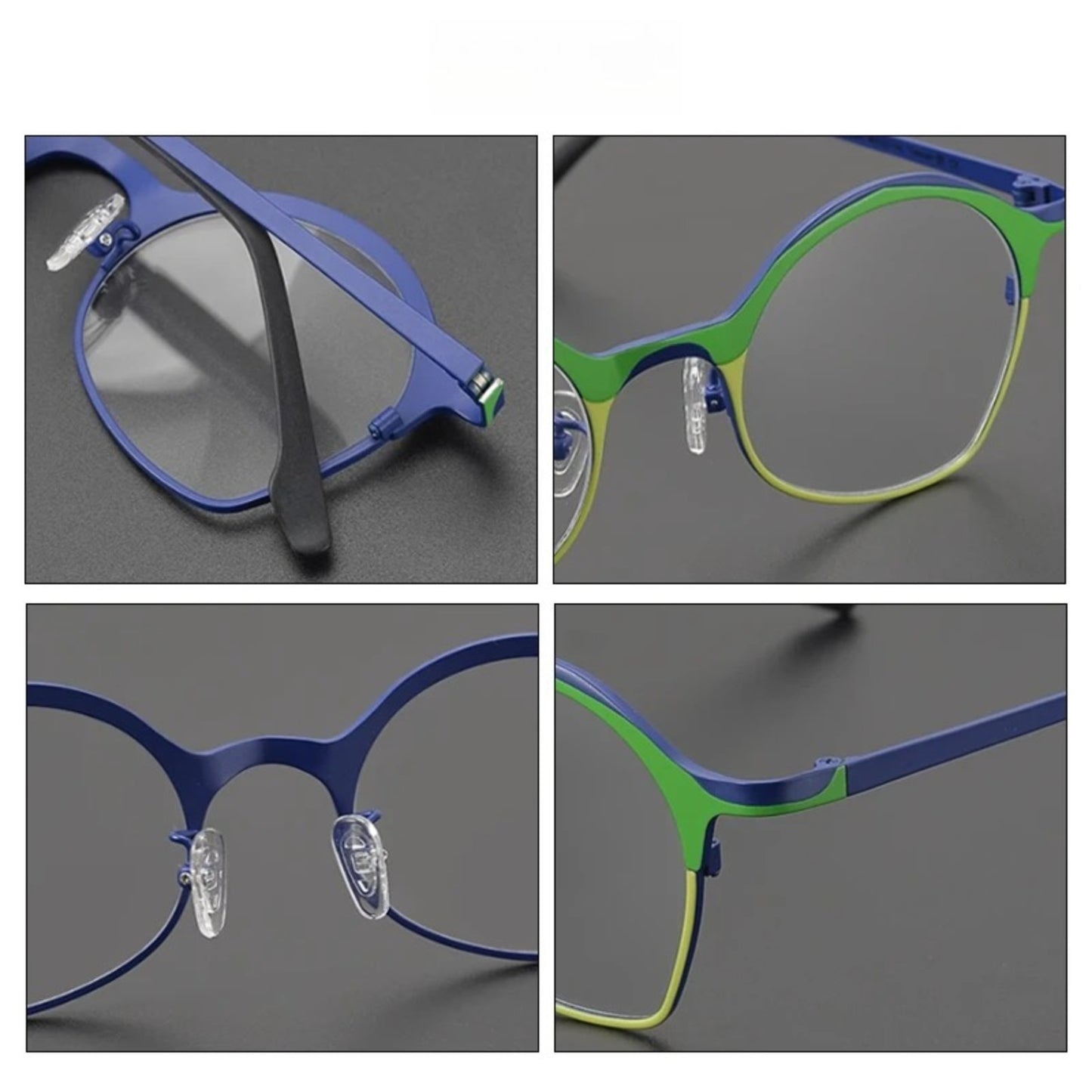 Titanium Matte Panto Eyeglasses