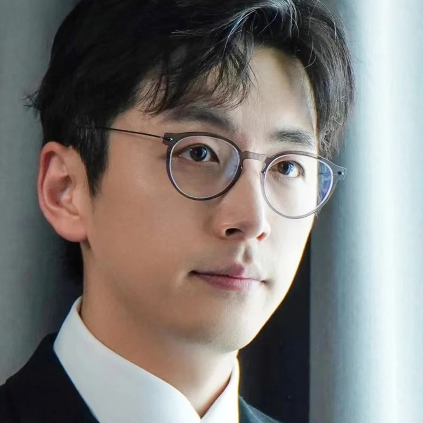 Titanium Transparent Round Eyeglasses
