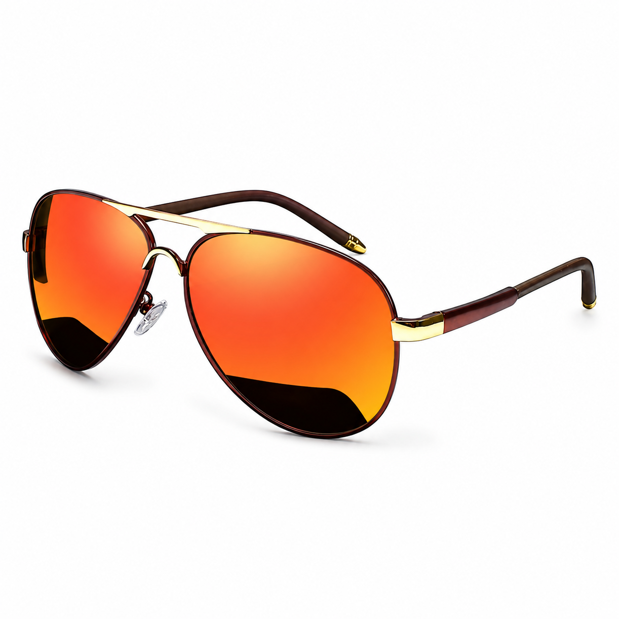 Alloy Pilot Polarized Mirror UV400 Sunglasses