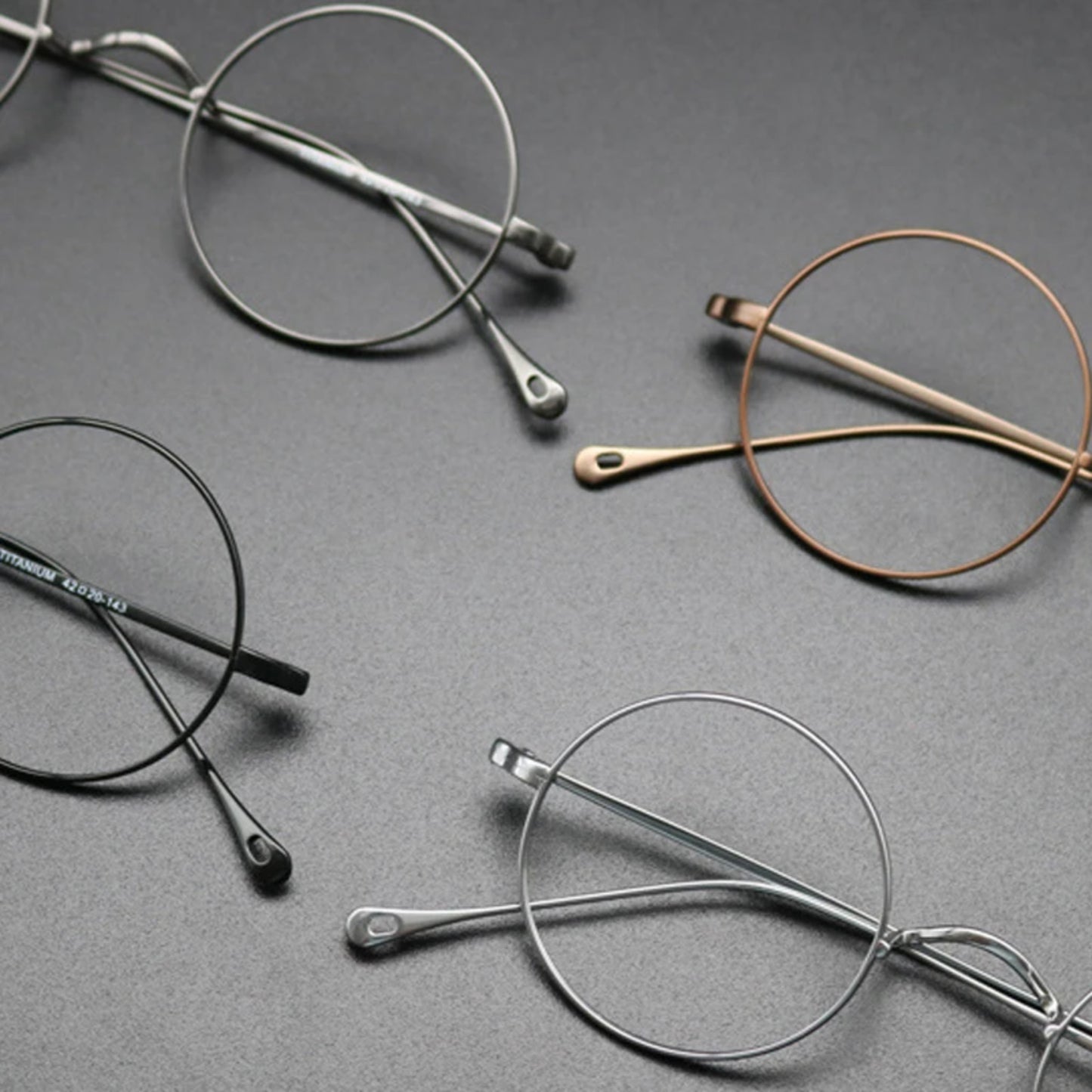 Petite Titanium Wire Round Eyeglasses