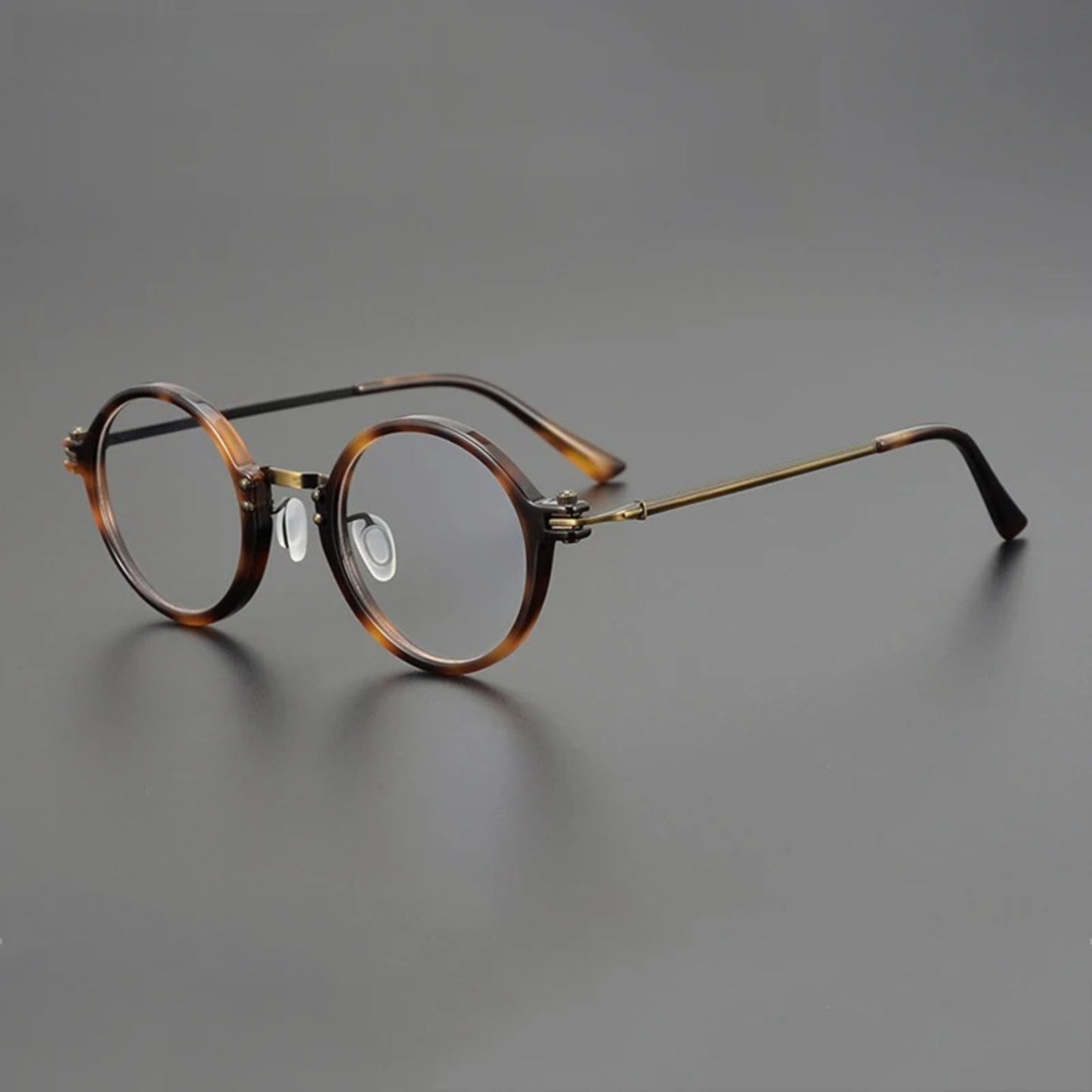 Titanium Acetate Round Eyeglasses