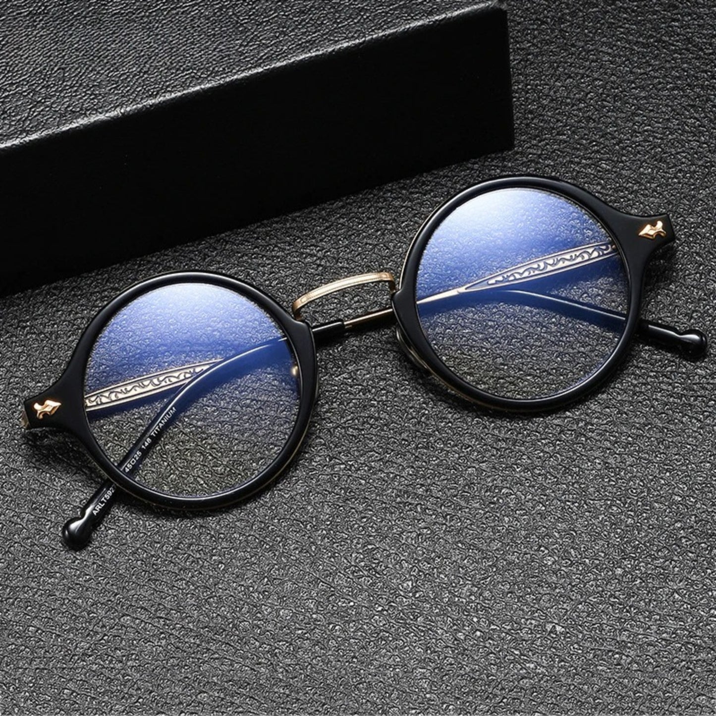 Titanium Acetate Windsor Round Eyeglasses