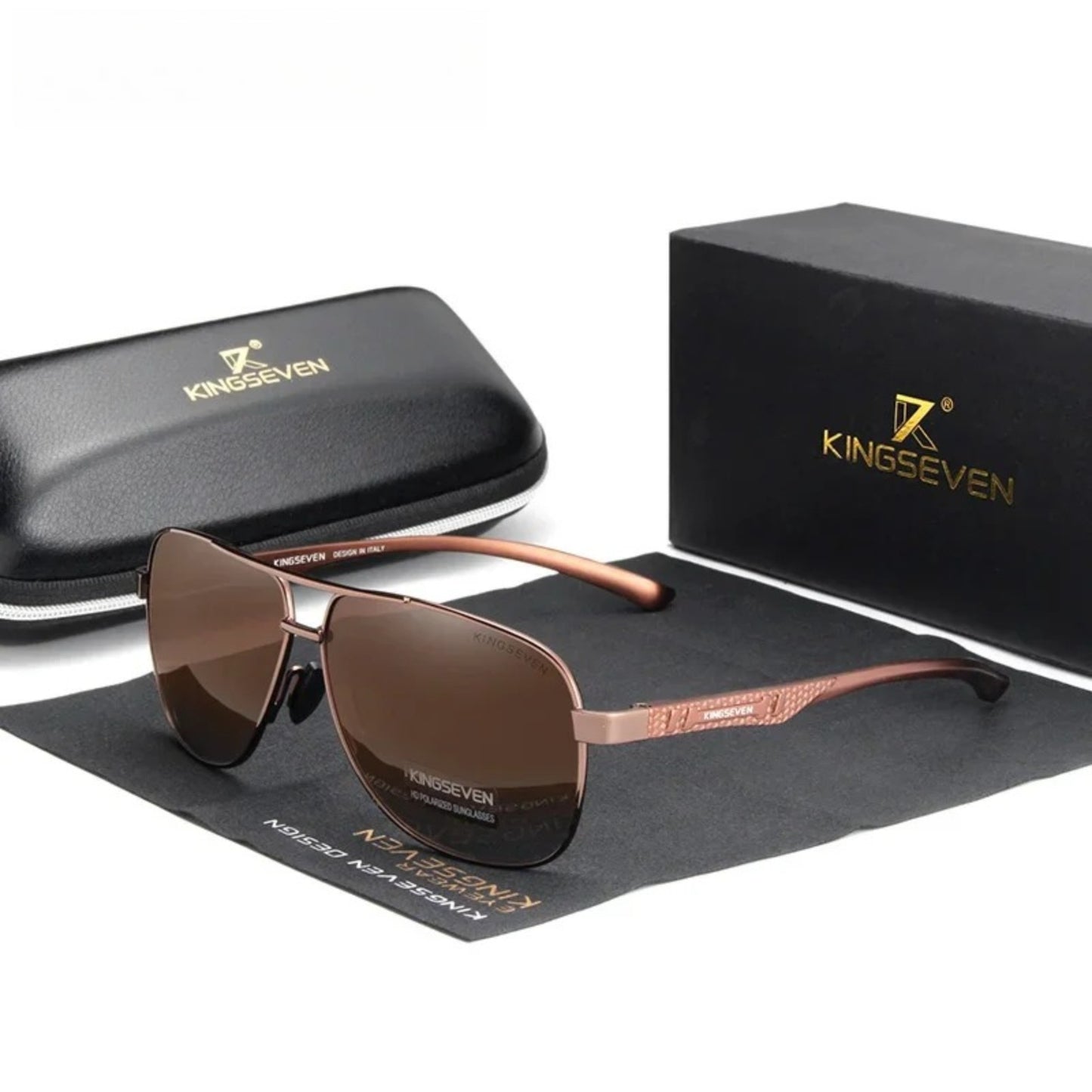 Aluminum Pilot Polarized UV400 Sunglasses