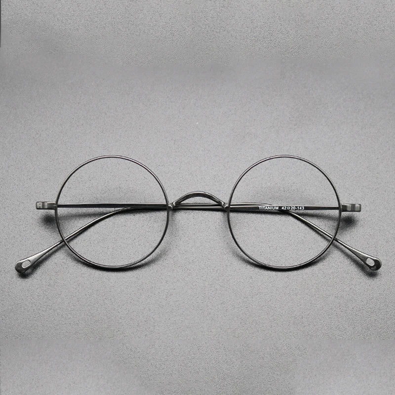 Petite Titanium Wire Round Eyeglasses