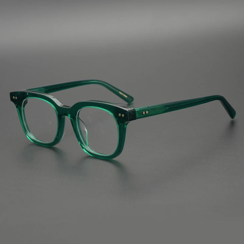 Acetate Emerald Square Eyeglasses