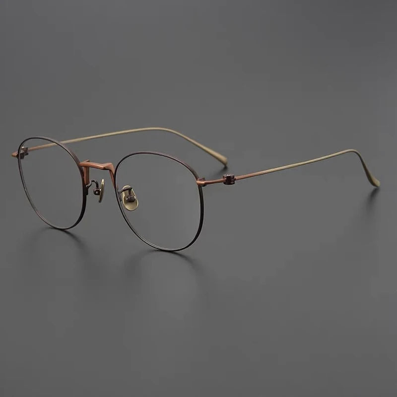 Titanium Wire Round Eyeglasses