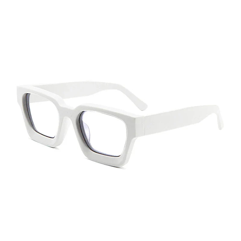 Vintage Thick Acetate Square Glasses Frame | Multi-Colour