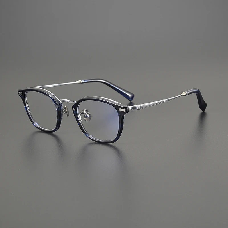 Titanium Acetate Square Prescription Eyeglasses