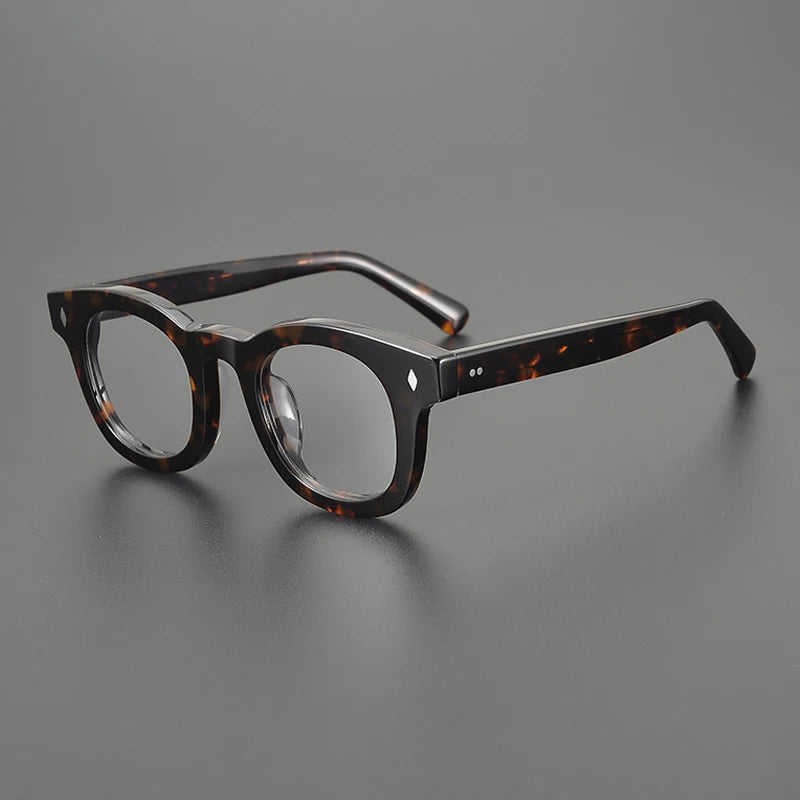 Acetate Chunky Round Eyeglasses