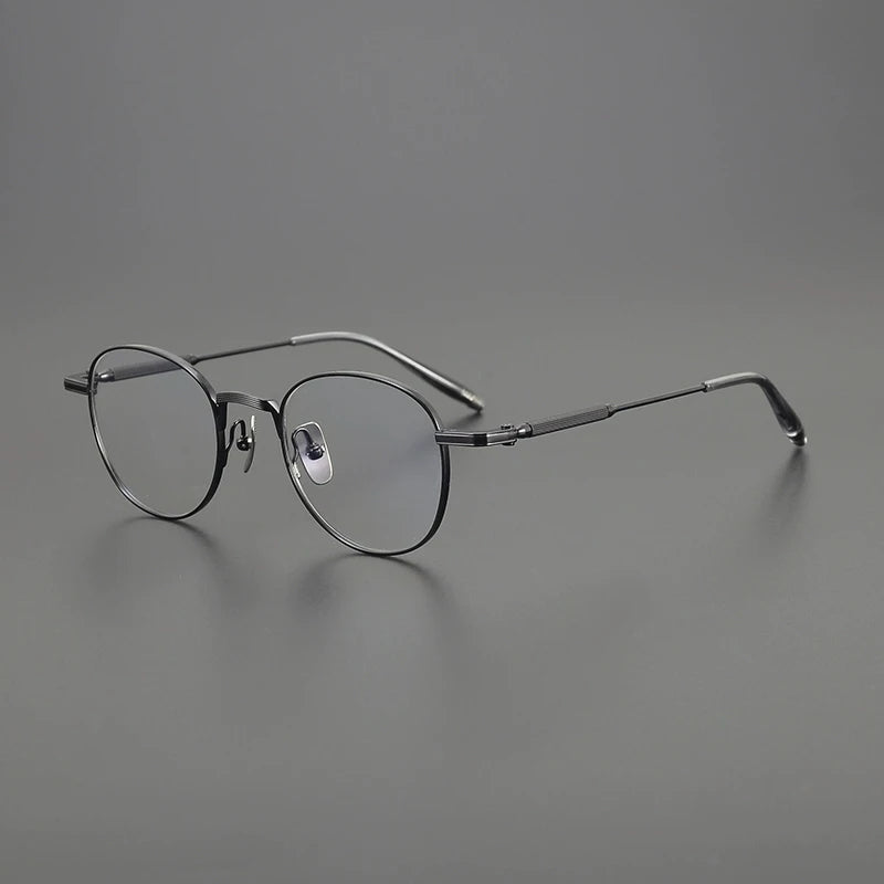 Titanium Minimalist Round Eyeglasses