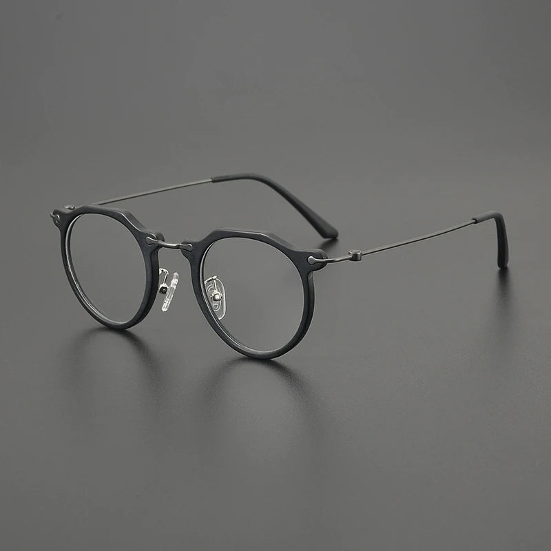 Titanium Crystal Panto Eyeglasses