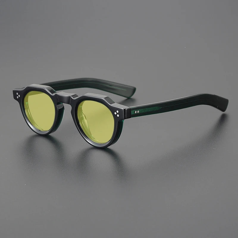 Vintage Polarised Acetate Sunglasses with UV400 Protection for a Small Fit