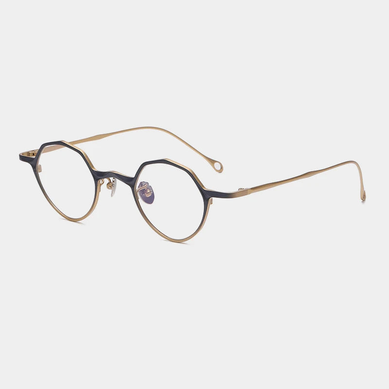 Titanium Small-Fit Round Prescription Eyeglasses