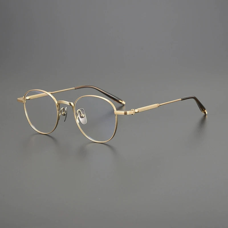 Titanium Minimalist Round Eyeglasses