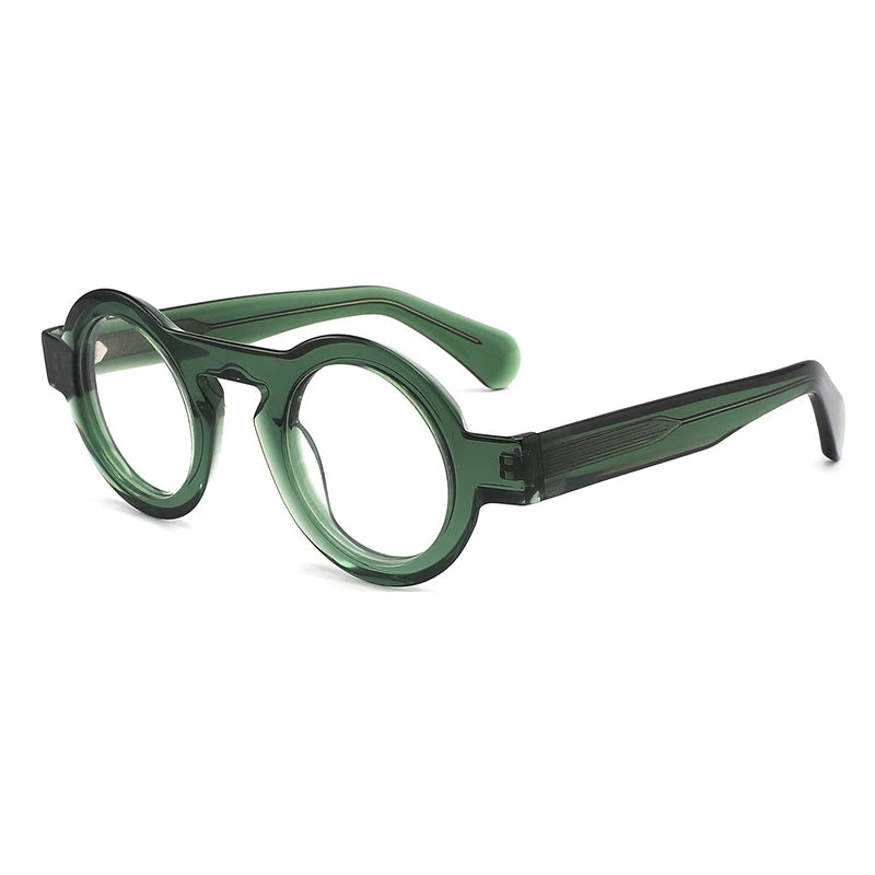 Handmade Acetate Round Prescription Glasses | Photochromic & Anti-Blue Light Options