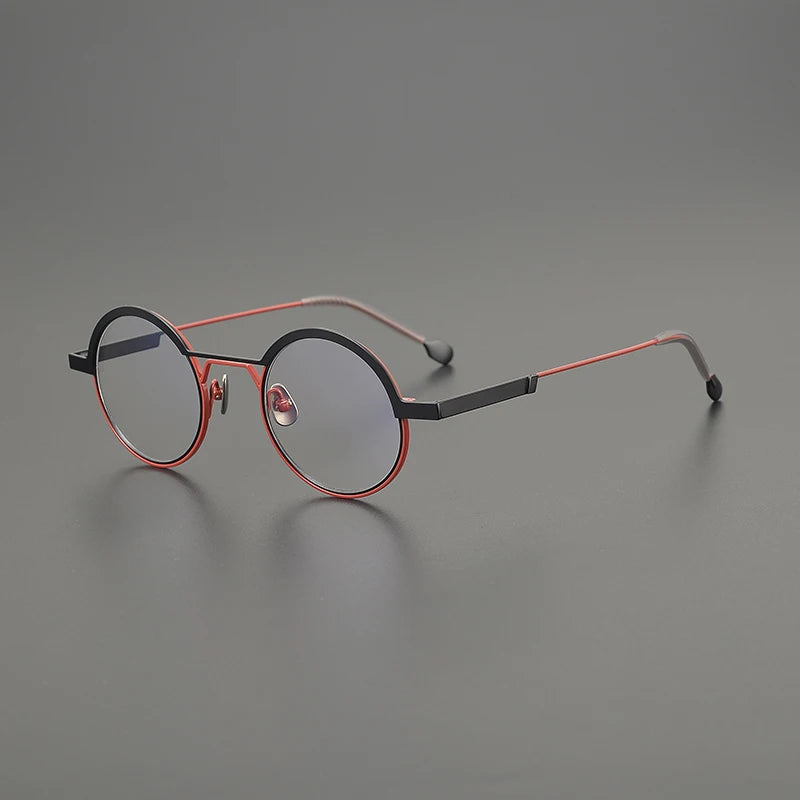 Ultra-Light Titanium Round Eyeglasses