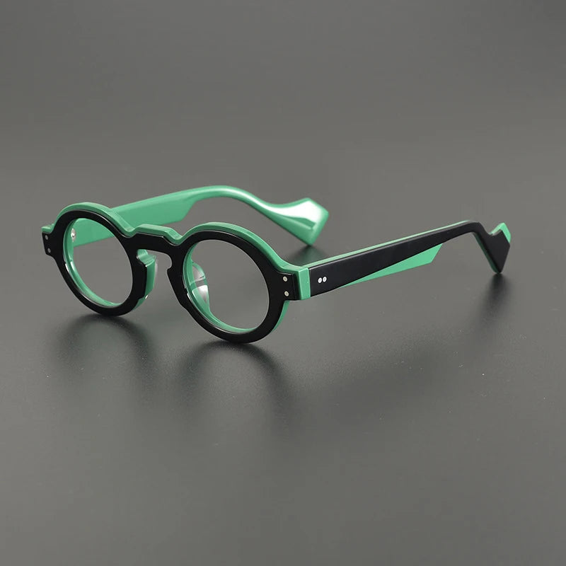 Acetate Chunky Round Prescription Eyeglasses