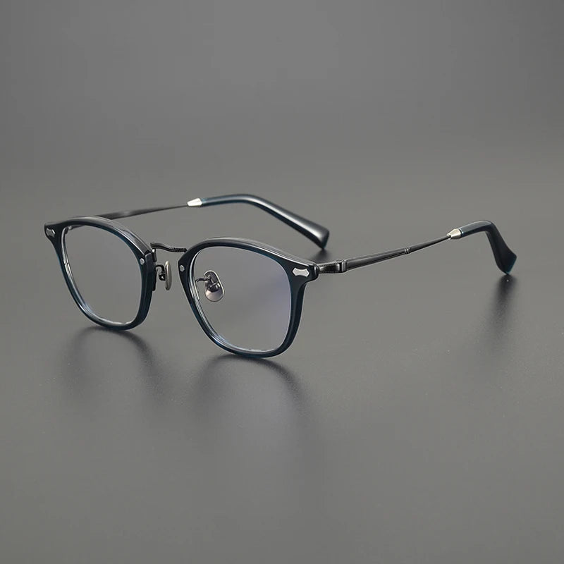 Titanium Acetate Square Prescription Eyeglasses