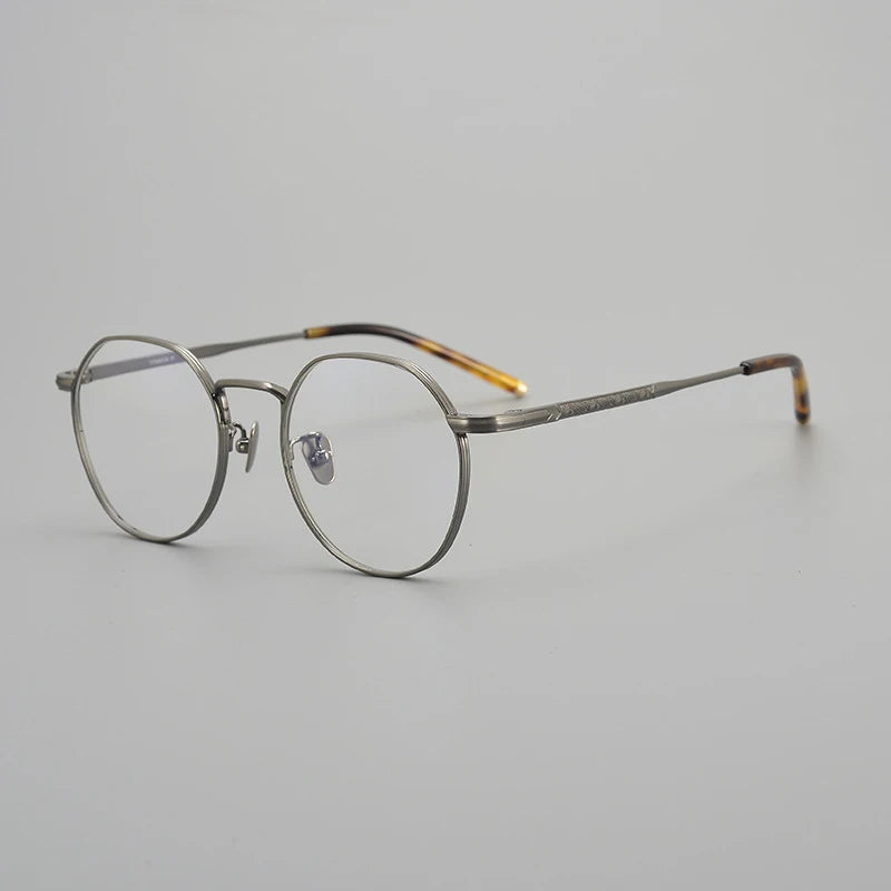 Japanese Titanium Wire Round Eyeglasses
