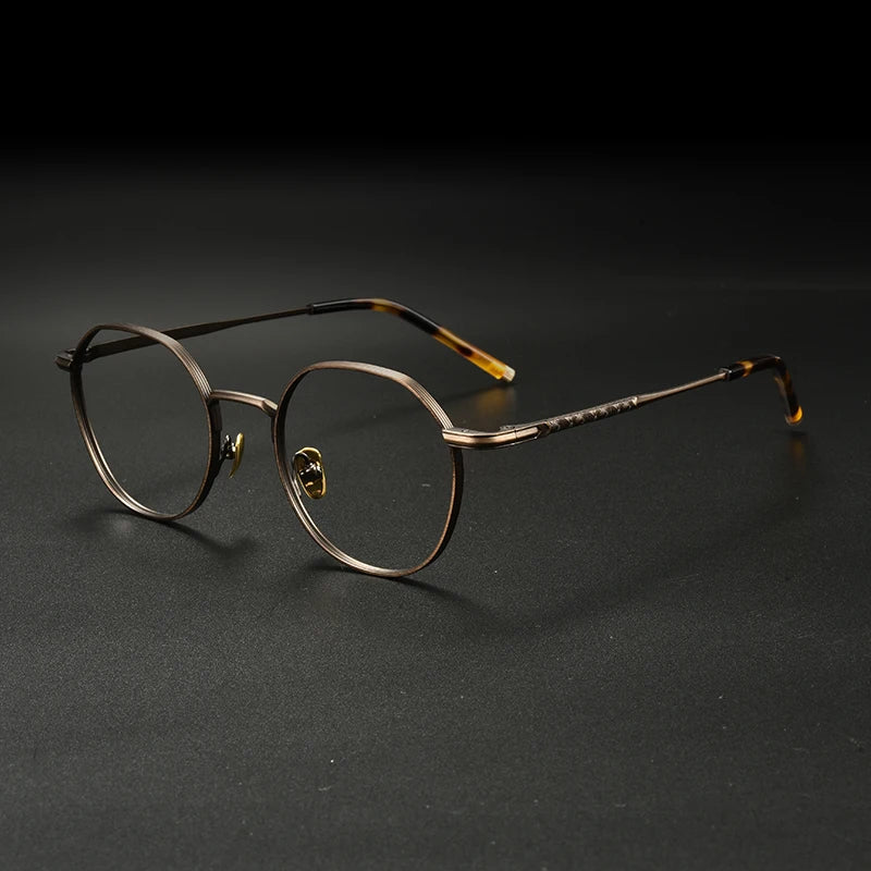 Japanese Titanium Wire Round Eyeglasses