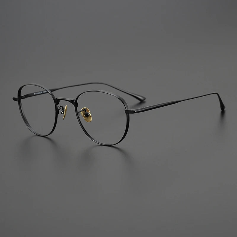 Titanium Small Geometric Eyeglasses