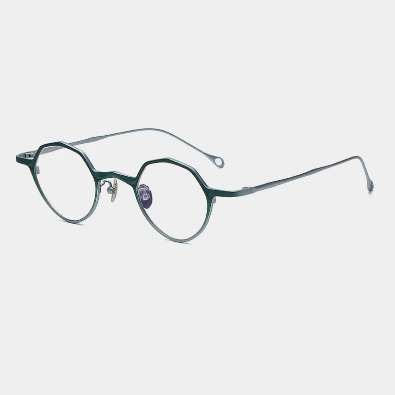 Titanium Small-Fit Round Prescription Eyeglasses