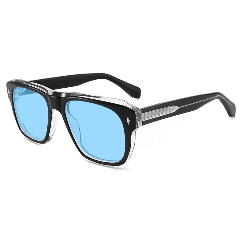 Vintage Polarised Acetate Sunglasses with UV400 Protection in a Larger Fit