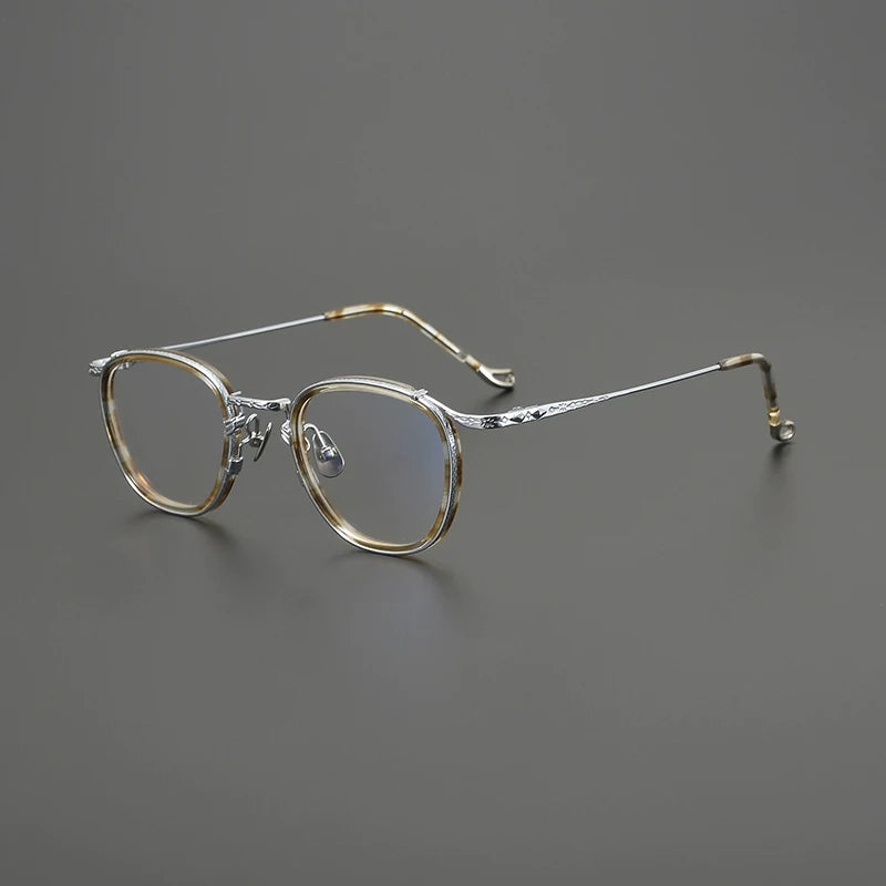 Titanium Round Prescription Eyeglasse