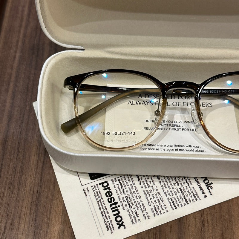 Wide Square Eyeglass Frames with Rounded Corners, Translucent and Solid Colors