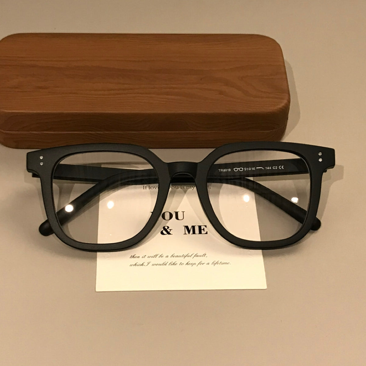 Oversized Square Eyeglass Frames with Thick Rims, Matte, Glossy or Gradient Black