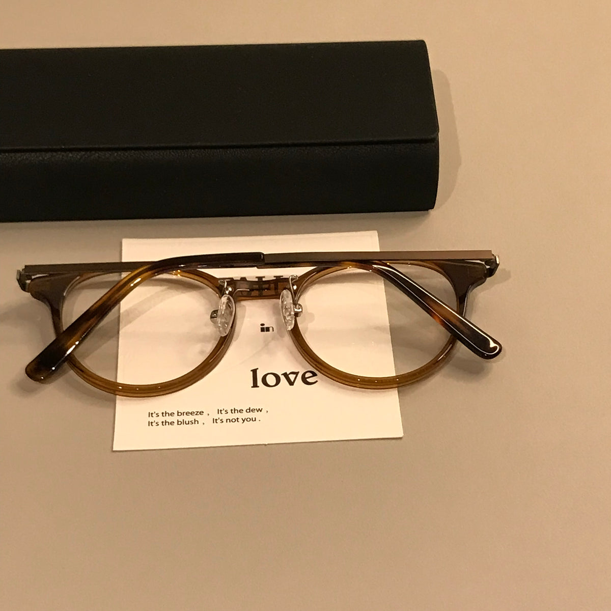 Compact Round Eyeglass Frames with Slim Temples, Black or Tortoiseshell