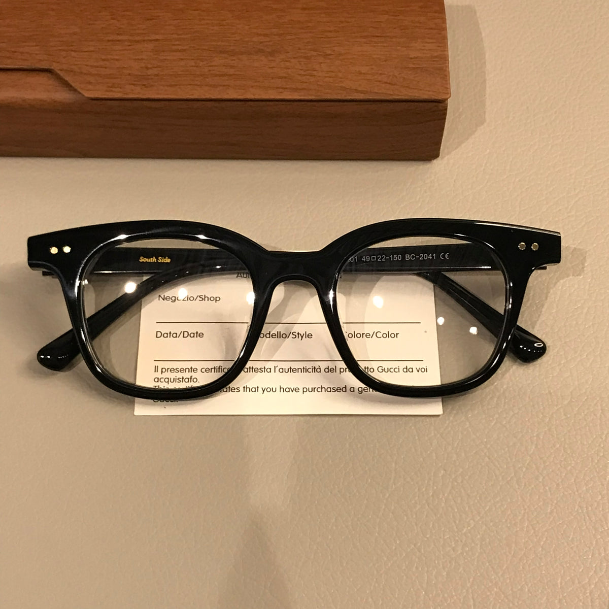 Retro Rectangular Eyeglass Frames with Paired Corner Rivets, Tortoiseshell