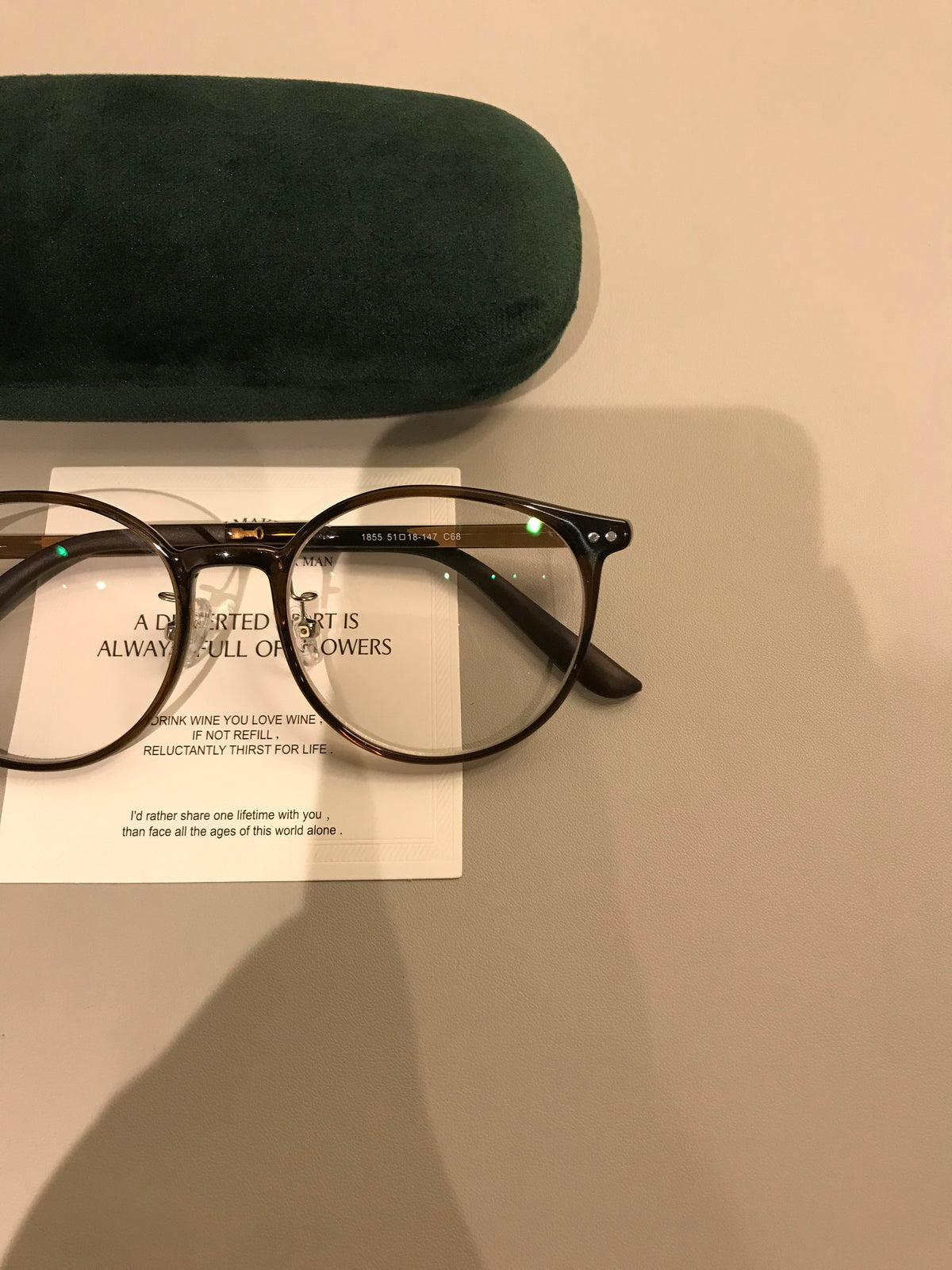 Retro Rounded Eyeglass Frames with a Raised Bridge, Tortoiseshell and Solid Colors