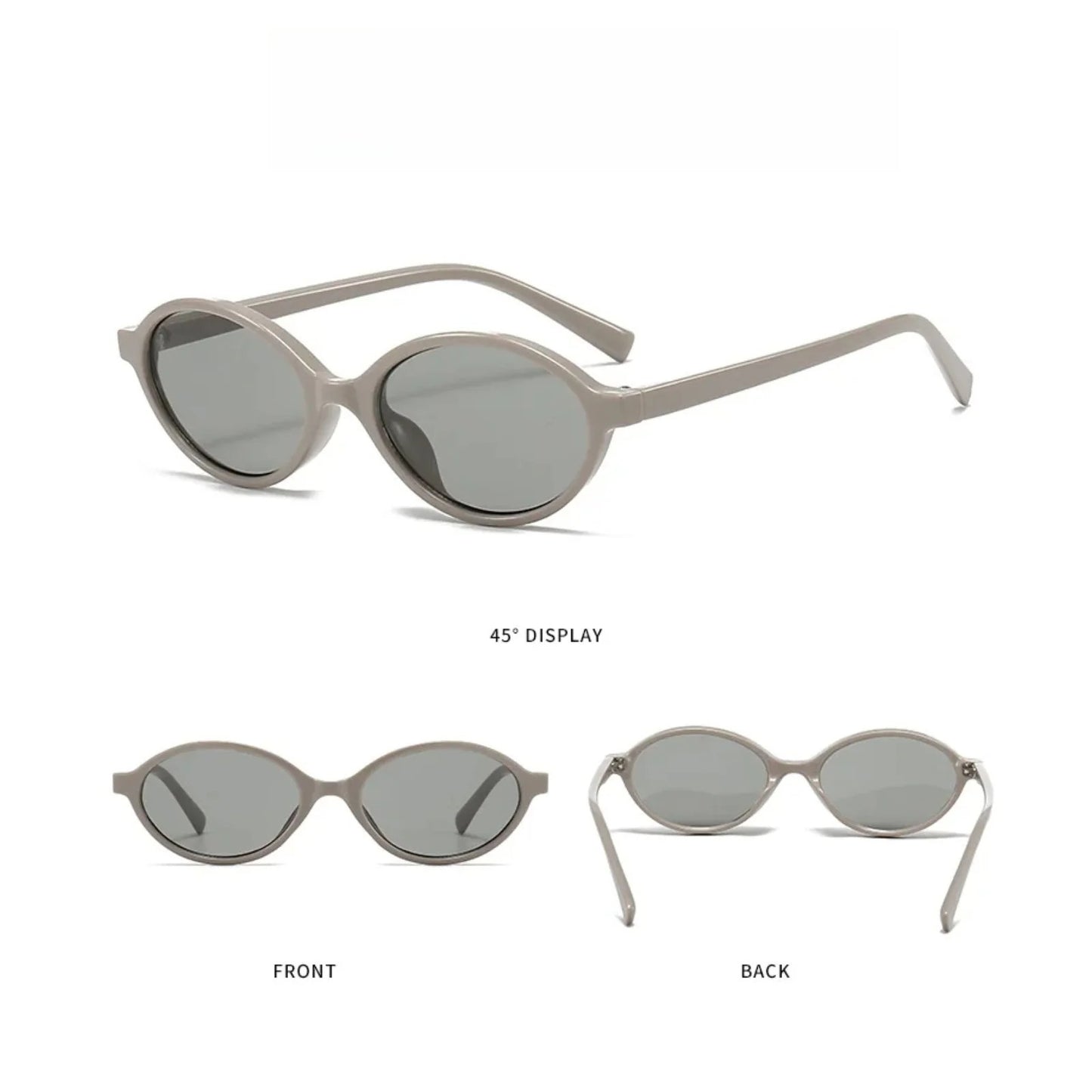 Polycarbonate Small Oval UV400 Sunglasses