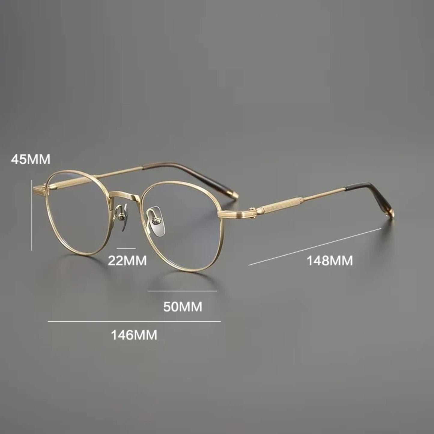 Titanium Minimalist Round Eyeglasses