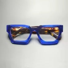 Vintage Thick Acetate Square Glasses Frame | Multi-Colour
