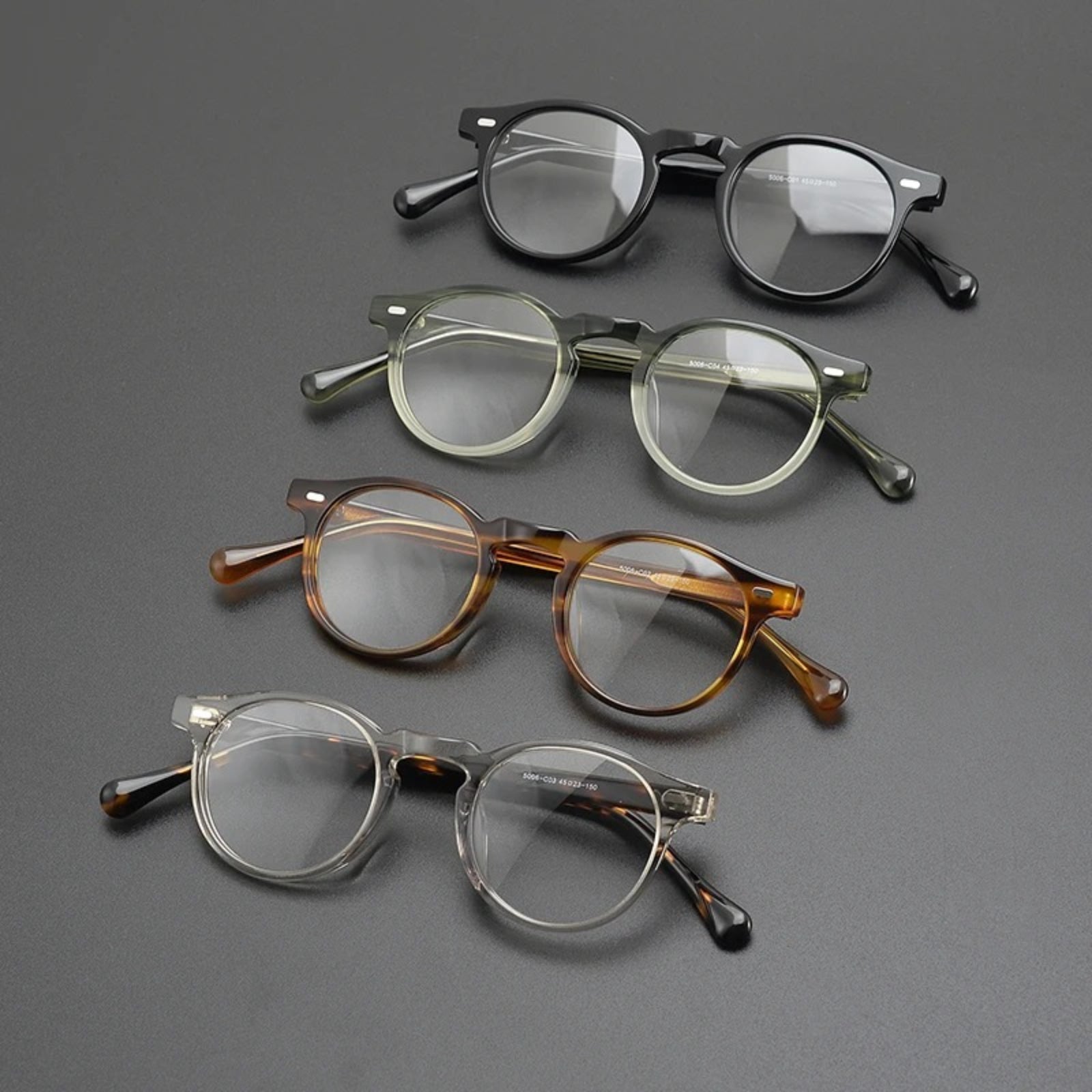 Japanese Acetate Panto Prescription Eyeglasses | Retro Optical Frame for Rx Lenses – CINILY UK temple detail