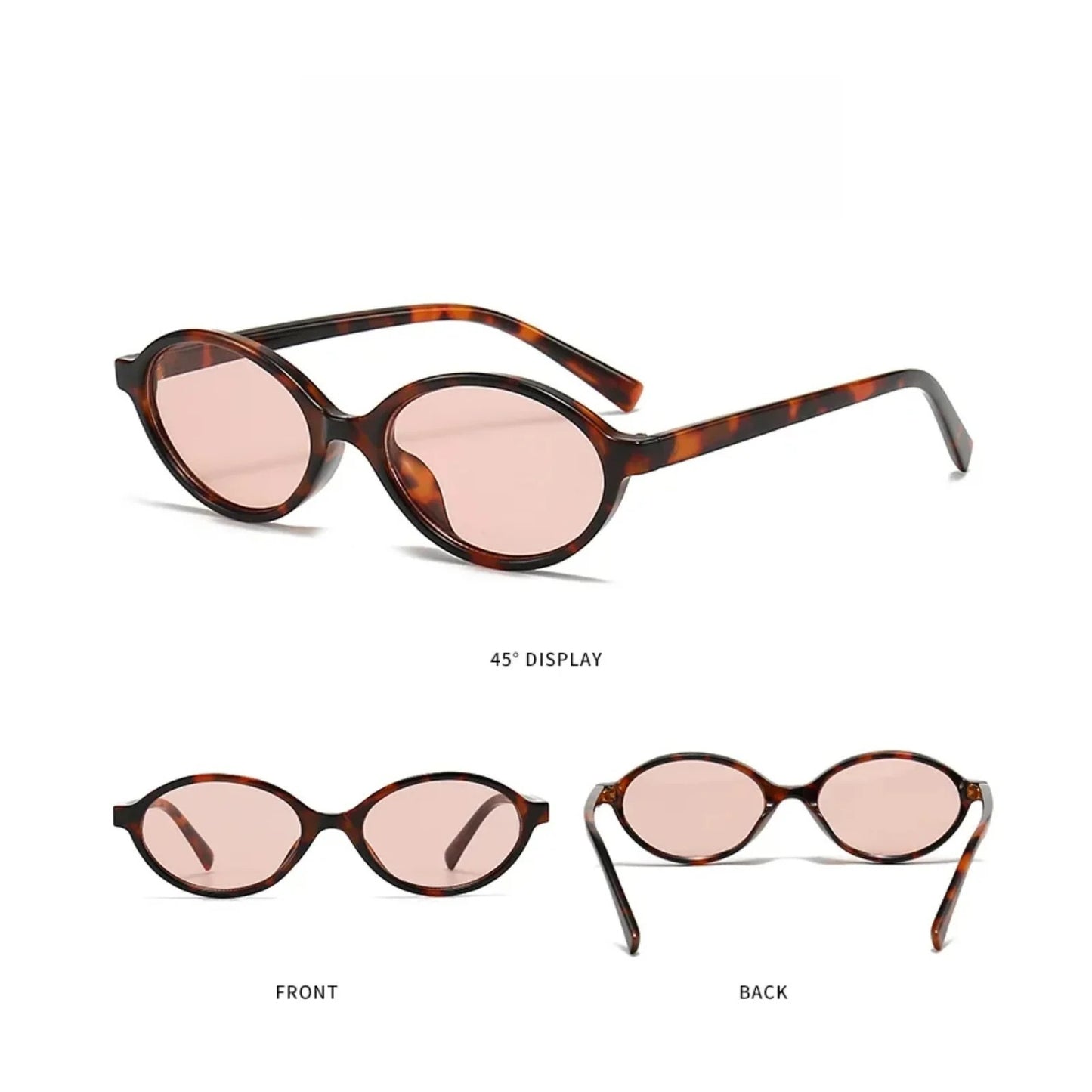 Polycarbonate Small Oval UV400 Sunglasses