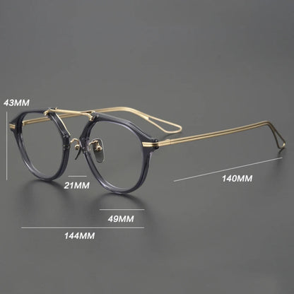 Titanium Acetate Pilot Prescription Eyeglasses | Affordable Rx Glasses Online – CINILY UK additional product view
