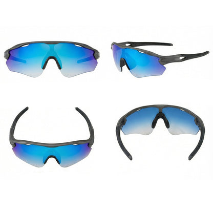 TR90 Half-Rim Cycling Sunglasses with UV Protection and Windproof Coverage frame detail