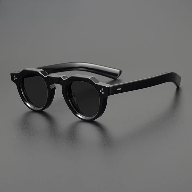 Vintage Polarised Acetate Sunglasses with UV400 Protection for a Small Fit