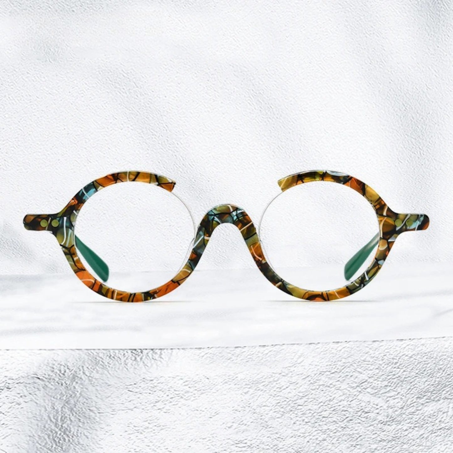 Acetate Round Prescription Eyeglasses