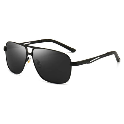 Square Polarized UV400 Sunglasses | Classic Driving & Fishing Shades – CINILY UK front view