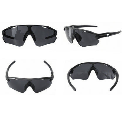 TR90 Half-Rim Cycling Sunglasses with UV Protection and Windproof Coverage lens detail