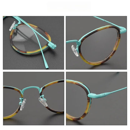 Titanium Cat Eye Prescription Eyeglasses | Stylish Lightweight Rx Glasses Online – CINILY UK additional product view