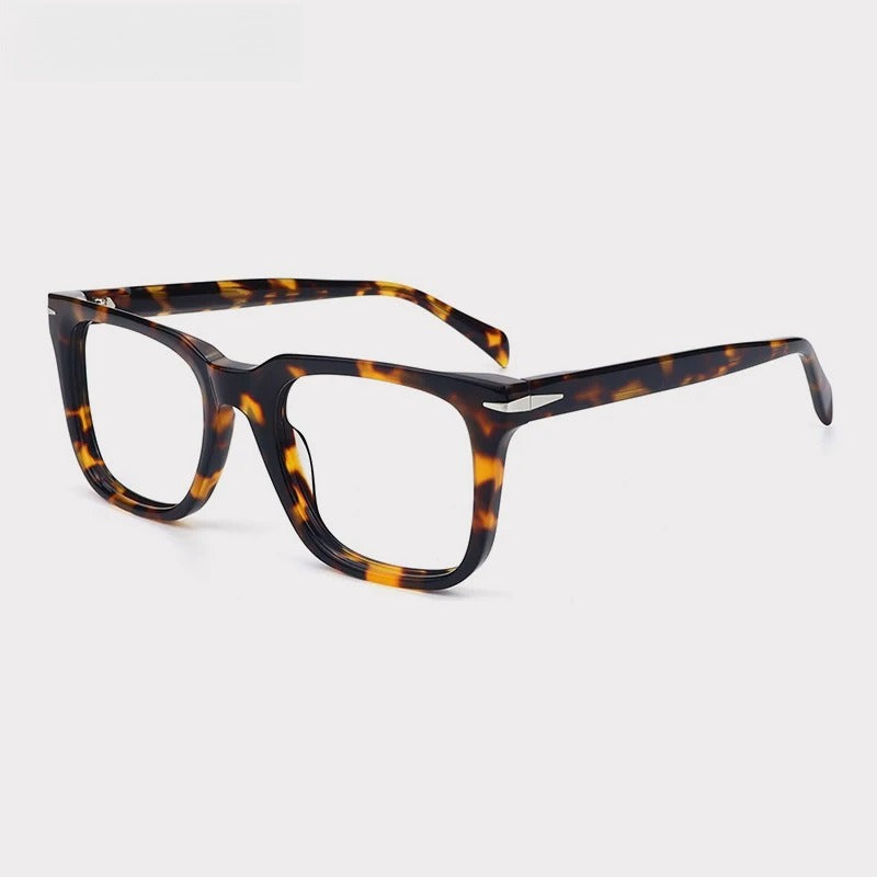 Vintage Two-Tone Acetate Eyeglasses Frame – Black & Tortoise
