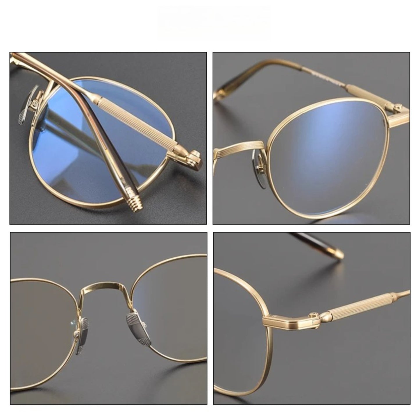 Titanium Minimalist Round Eyeglasses