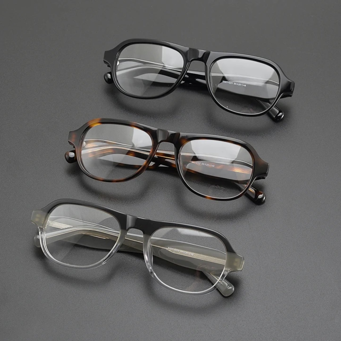 Acetate Chunky Square Eyeglasses